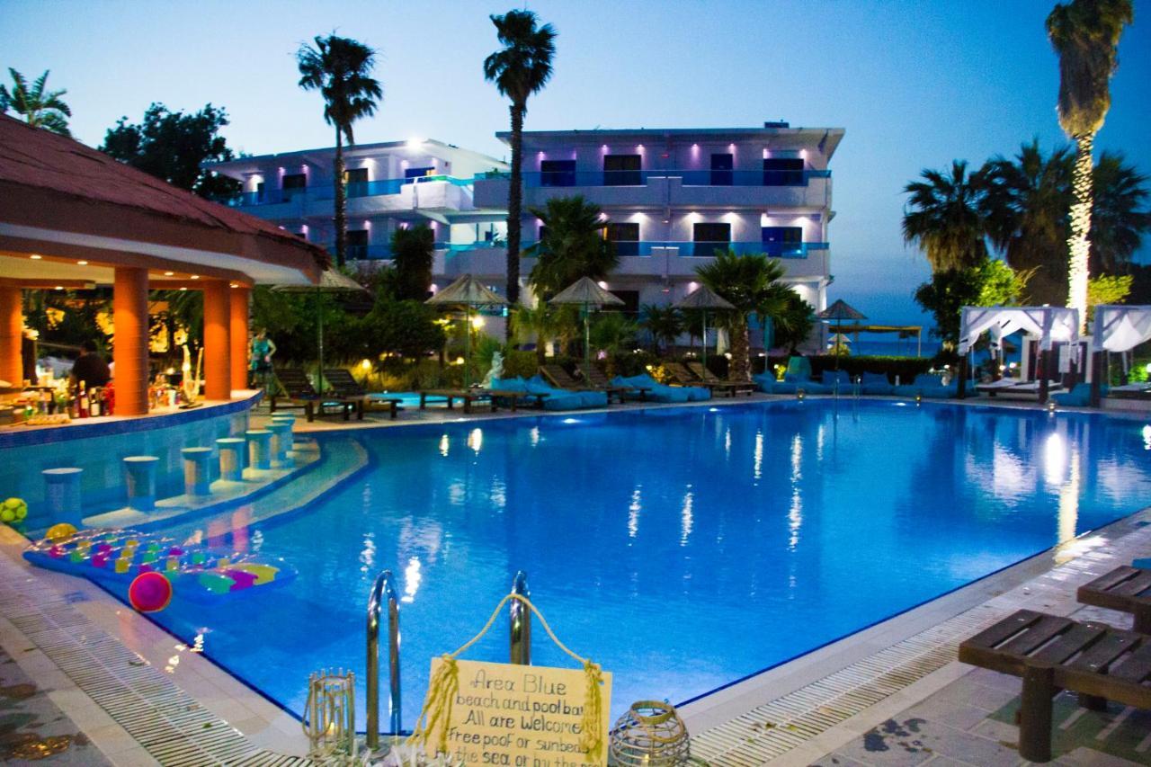 Area Blue Beach Apartments Ialysos  Buitenkant foto